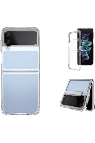 Galaxy Z Flip 4 Kilif Zore Vonn Seffaf Sert Silikon Kilif 559771673