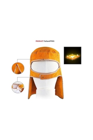 Novahub Sığır Derisi Kaynakçı Hood Kask, Otomatik Kararan Güneş Lensi, Küçük Boy, Çalışma Maskesi