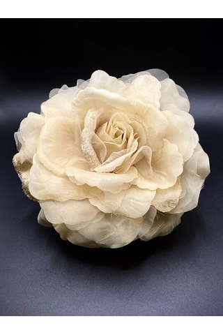 Amely Rid Büyük Ve İri Kumaş Gül Rengi Broş Tokası 175051158 Bej