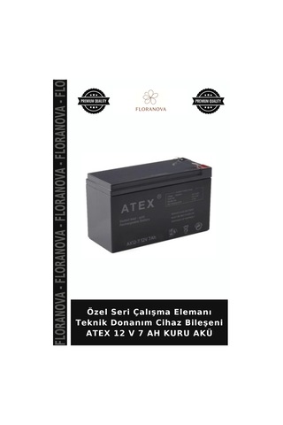 Özel Seri Çalışma Elemanı Teknik Donanım Cihaz Bileşeni Atex 12 V 7 Ah Kuru Akü