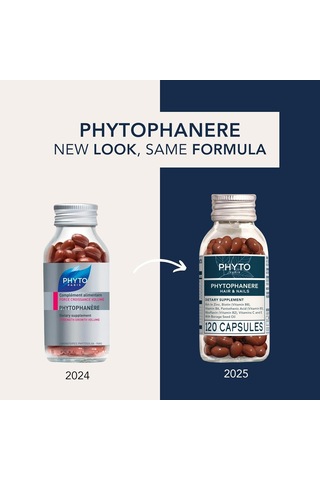 Phyto Phytophanère%100 Doğal Saç Dökülmesi İnceltici Diyet Takviyesi, 2 Aylık Tedarik 120 Adet 1'li Paket