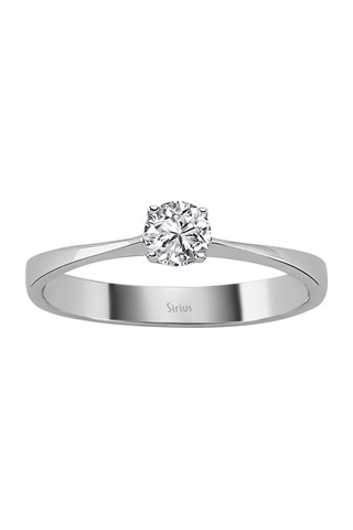 Sirius D Renk 0,27 Karat Pırlanta Tektaş Yüzük 0817R0028