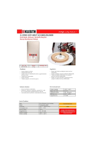 Klebth H-5900 Düz Kenar Boncuk Tutkal 4 KG