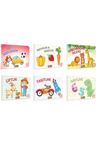 Ilk Kitaplarım Türkçe / Ingilizce Temel Kelimeler 6'lı Set 10,5x15cm
