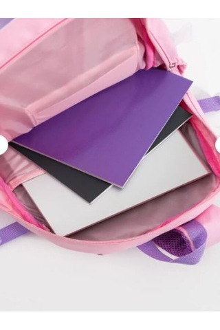 Trg Polo Lila Rooxy Renkli Kore Kawaii Ayıcıklı Okul Çantası Seti Sırt Çantası+beslenme Çantası+kalemlik