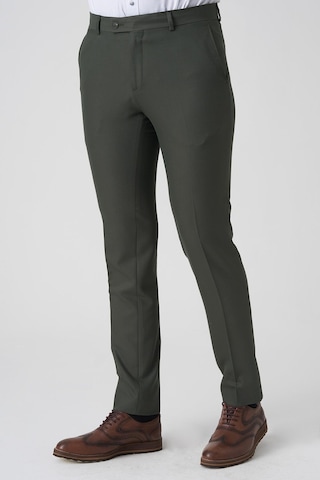 White Stone Alcobaça P1026 Slim Fit Kumaş Pantolon Yeşil Yeşil