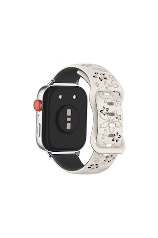 Redmi Watch 5 Active Redmi 5 Lite İle Uyumlu Floraflex Çiçek Desenli Silikon Kordon