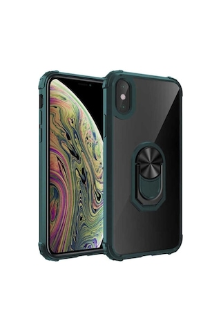 Apple Uyumlu iPhone Xs Max 6.5 Kılıf Zore Mola Kapak Yeşil
