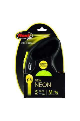 Flexi New Neon M Beden 5mt Şerit Tasma Çok Renkli