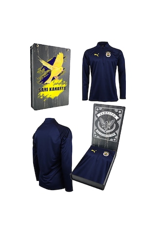 Fenerium Fenerbahçe 23/24 Yarım Fermuar Çocuk Sweat Ahşap Kutulu 001