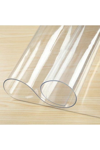 Şeffaf Pvc 1.7 MM Kalın Masa Örtüsü Kaymaz Koruyucu
