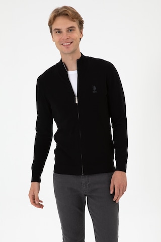 U.s. Polo Assn. Erkek Siyah Hırka Triko 50313684-vr046 Siyah