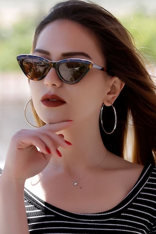 Daniel Klein Dk4274-3 Polarize Camlı Cat Eye Kadın Güneş Gözlüğü