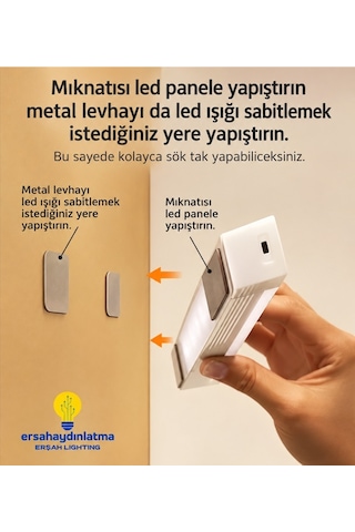 Hareket Sensörlü Led Işık 50 Cm Gün Işığı
