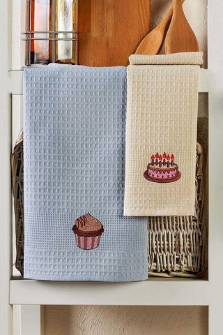 6 Parça Mutfak Kurulama Bezi 40 X 60 Cm Cake - Mh01149-1 Çok Renkli