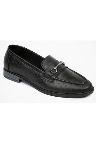Greyder 59017 Zn Deri Comfort Casual Kadın Ayakkabı Siyah