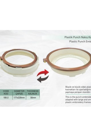 Nurge Plastik Punch Kasnağı (TAKIM) - Panç Nakış Kasnağı