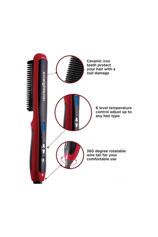 Maiyame Sakal Ve Saç Düzleştirici Testere - Lcd Ekranlı Isıtmalı Ionic Bakım Aleti - 80-230 C Sıcaklık Ayarlı - 360 Döner Kablolu Abd Tipi