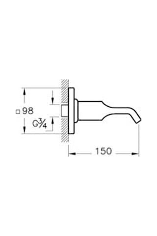 VitrA Suit U A4249223 Çıkış Ucu Altın