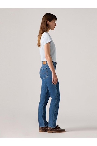 Levi's 724 High Rise Straight Kadın Jean Pantolon - Mosey Mid Stone-14273 Indigo