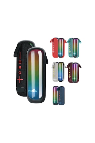 Bluetooth Speaker Kablosuz Hoparlör Led Işıklı Fm Radyolu Sd Kart Ve Usb Girişli Şarjlı Hoparlör