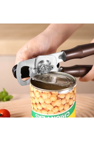 Sones Paslanmaz Çelik Konserve Açacağı Çok Amaçlı Mutfak Şişe Açacağı, Stil: Ahşap Saplı Diğer