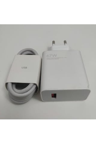 Xiaomi Turbo Xiaomi 67w Şarj Aleti + Type-c Kablo Xiaomi Turbo Xiaomi 67w Şarj Aleti + Type-c Kablo