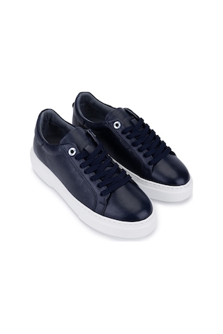 Tamer Tanca Kadın Hakiki Deri Lacivert Sneakers & Spor Ayakkabı 1145 502 Bn Ayk Y26 Lacıvert