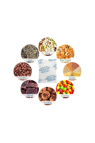 50 Gr 25 Adet Silikajel Nem Alıcı Silika Jel Rutubet Önleyici Küf Giderici Silica Gel