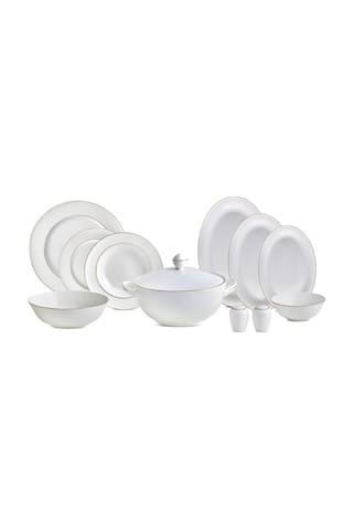 Aryıldız Ardini Bone China 60 Parça Yemek Takımı Altın