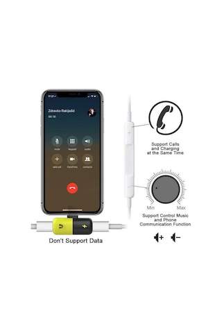 Lightning Soket Kulaklık Şarj Çevirici Dönüştürücü Adaptör