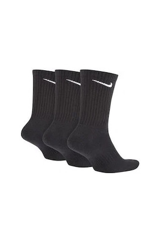 Nike Everyday Pamuklu Unisex Siyah 3'lü Çorap