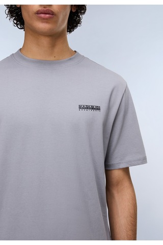Napapijri S-small Box Ss Erkek T-shirt-31966 Açık Gri