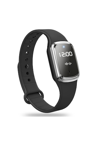 Youtek Sıcaklık Ölçer Ve Saat Fonksiyonlu, Fiziksel Yöntemle Uyku Yardımı Sağlayan Siyah Dış Mekan Uçucu Kovucu Akıllı Bileklik