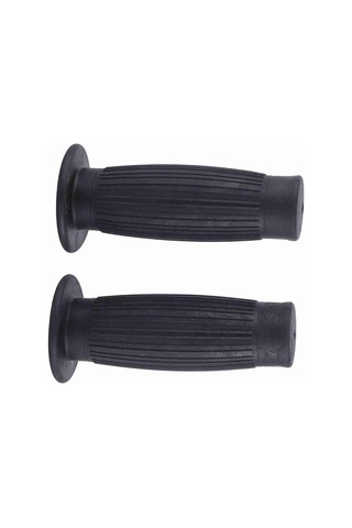 Konesam Motosiklet Lastik El Tutucu Seti: 22mm Sol-24mm Sağ, Dokulu Yüzey, Titreşim Emici, Kaymazsız, Klasik Tasarım Siyah