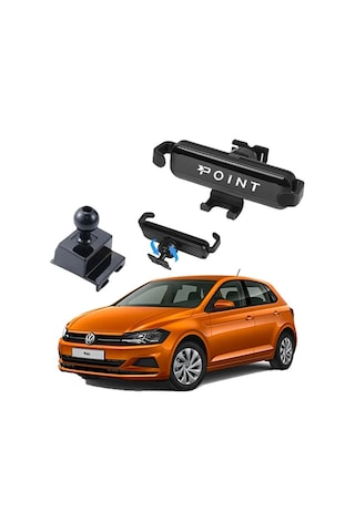 Vw Polo Araca Özel Cep Telefon Tutacağı Robotik Oynar Başlıklı 2018 - 2024 Arası Profesyonel Ürün Siyah