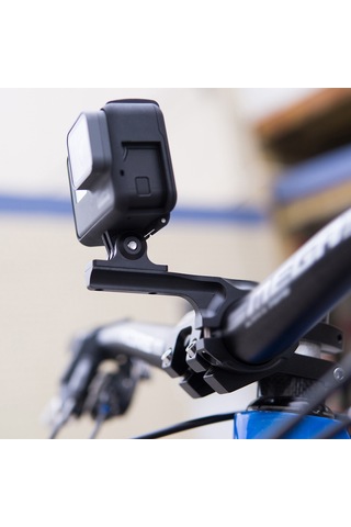 Ranyeek 360 Derece Dönebilir Alüminyum Bisiklet Kamera Sabitleyici, Uzun Model, 22.2-33mm Çapa Uygun Siyah