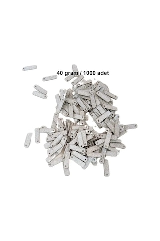 Jenerik Mat Beyaz 15 X 5 Mm Dantel Oya Yazma Halhal Abiye Lazer Kesim Pul 1000 Adet / 40 Gram