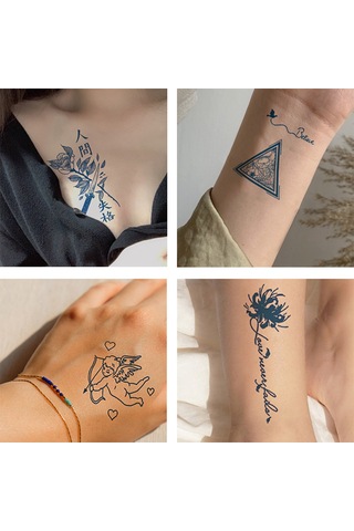 Youtek Su Geçirmez Uzun Ömürlü Çeşitli Desenlerde Vücut Dövme Stickerları - Kadın & Erkek İçin