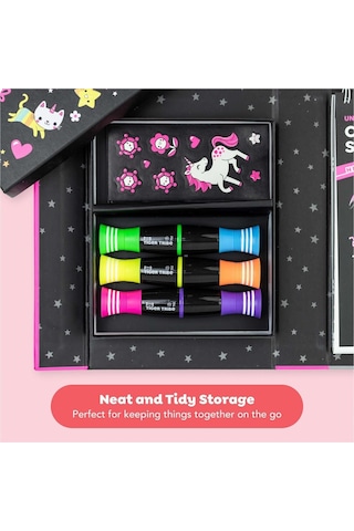 Bertoy Tiger Tribe Neon Unicorn Boyama Seti Ve Çizim Seti Genel