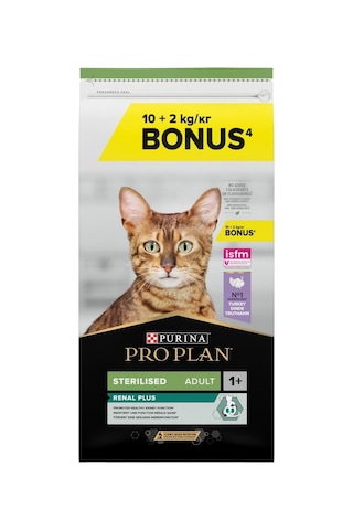 Sterilised Hindili Kuru Kedi Maması 10 Kg +2 Kg Hediye