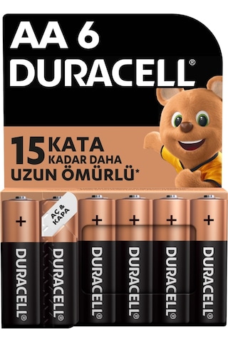 Duracell AA Kalem Pil 6'lı