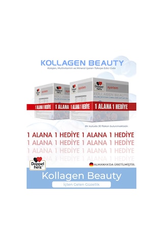Doppelherz System Kollagen Beauty 30 X 25 Ml Flakon 1 Alana 1 Bedava