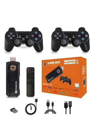 Laxsam X8 Retro 8K Ultra HD Video Oyun Konsolu + Android TV