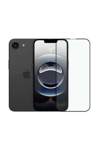 Safeus Tam Kaplayan Parmak İzi Bırakmayan Safir Ekran Koruyucu Cam , Apple Uyumlu iPhone 16e İle
