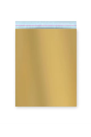 Hediye Paketi 1 Adet 40x60 Büyük Boy Gold Hazır Yapışkanlı Hediye Poşeti Kazak,sweatshirt Uygun