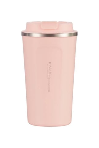 Pinkah Paslanmaz Çelik Kahve Termos Bardak Matara 500 Ml Pembe Renk Pkh-pj-3549-l Pembe