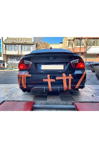 Bmw E90 Makyajsız Kasa Arka Tampon Eki Fiberglass Boyasız