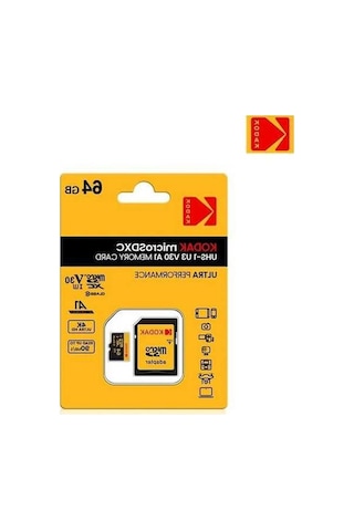 Novahub Kodak Micro Sd Kart 32gb-256gb Sınıf 10 U3 4k Yüksek Hızlı Depolama