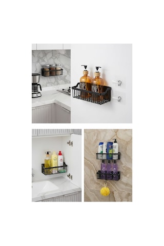 Yapışkanlı Banyo Ve Mutfak Organizeri-571 Çok Renkli